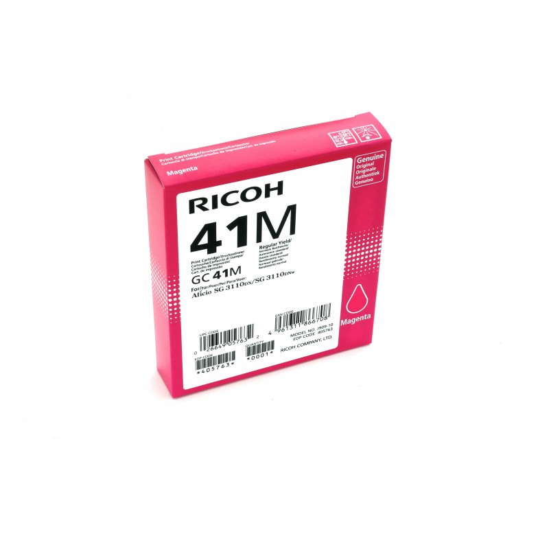 Ricoh 405763 Original Magenta Para Ricoh Aficio SG 3110DN, SG 3110DNw, SG 3100SNw, SG 3110SFNw, SG 7