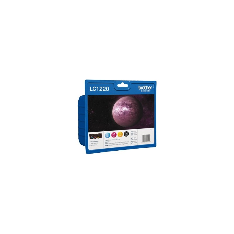 Brother LC-1220VALBP Original Negro, Cian, Magenta, Amarillo Para DCP-J525W DCP-J725DW DCP-J925DW LC1220VALBP