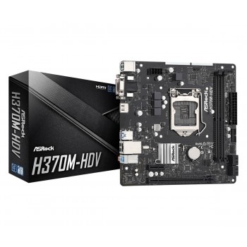 Asrock H370M-HDV - LGA 1151 (Socket H4) - micro ATX - Intel H370 90-MXBF40-A0UAYZ