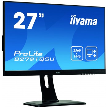 iiyama ProLite B2791QSU-B1 - 27" Quad HD - LED - Negro - 75Hz