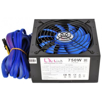 L-Link LL-PS-750-80+ - 750 W 20+4 pin ATX Negro