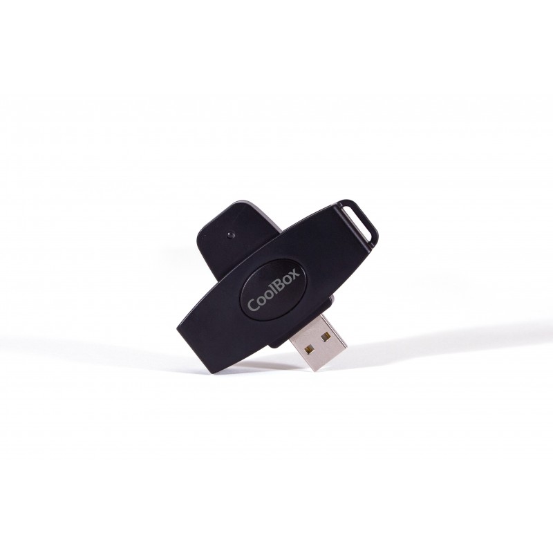CoolBox CSI-680 lector de tarjeta inteligente Interior   exterior USB 2.0 Negro COO-CRU-SC02
