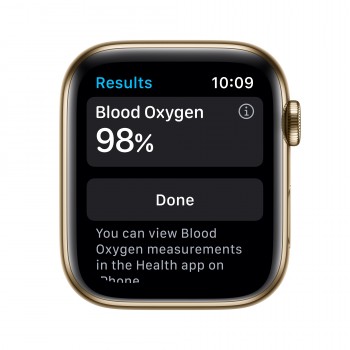 Apple Watch Series 6 44MM Acero inoxidable Oro con correa color Verde - 4G M09F3TY A