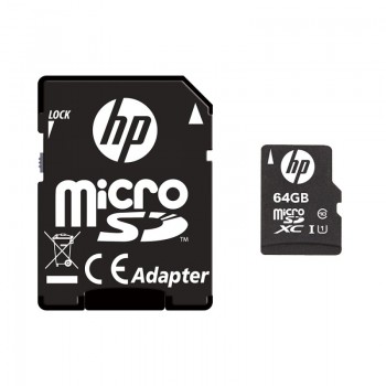 HP 64GB MicroSDXC Class 1 (U1) - Clase 10 SDU64GBXC10HP-EF