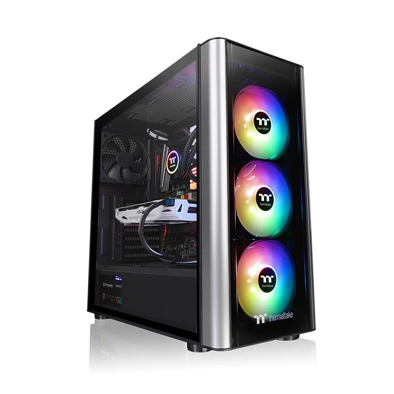 Thermaltake Level 20 MT ARGB Midi Tower Negro, Plata CA-1M7-00M1WN-00