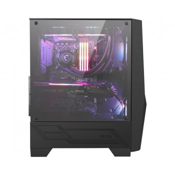 MSI MAG FORGE 100R Midi Tower Negro, Transparente DSP0000000631