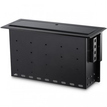 StarTech.com BOX4MODULE organizador de cables Escritorio Caja de cables Negro 1 pieza(s)
