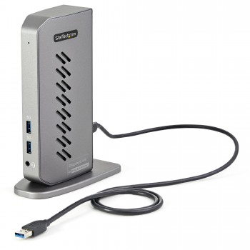 StarTech.com Dock USB-C o USB-A - Docking Station Universal Híbrido USB 3.0 para Ordenador Portátil  DK30A2DHUUE