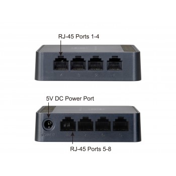 LevelOne FEU-0812 switch Fast Ethernet (10 100) Negro