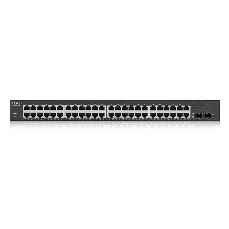 Zyxel GS1900-48HPv2 Gestionado L2 Gigabit Ethernet (10 100 1000) Energía sobre Ethernet (PoE) Negro GS190048HPV2-EU0101F
