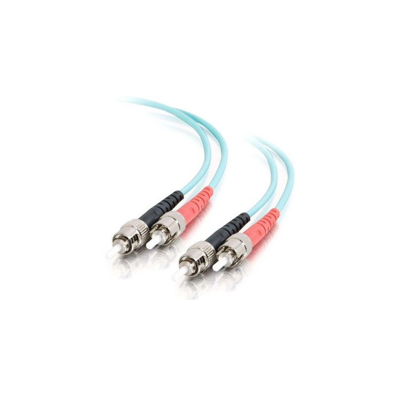 C2G 85505 cable de fibra optica 2 m ST OFNR Turquesa