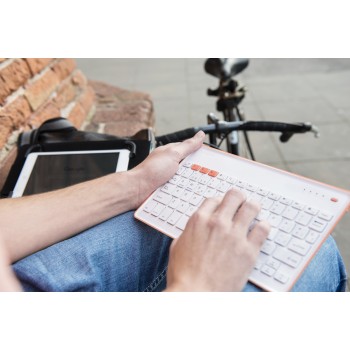 SilverHT Wireless KB White + Peach 111936740199