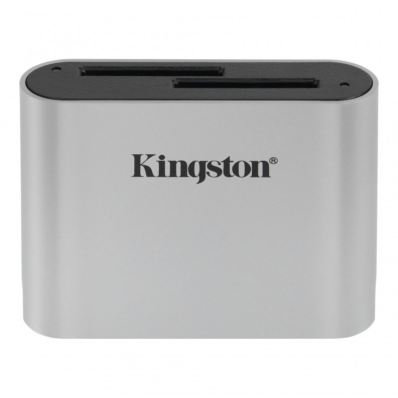 Kingston Technology Workflow SD Reader lector de tarjeta USB 3.2 Gen 1 (3.1 Gen 1) Negro, Plata WFS-SD