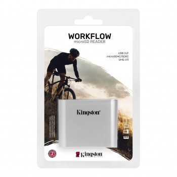 Kingston Technology Workflow microSD Reader lector de tarjeta USB 3.2 Gen 1 (3.1 Gen 1) Type-C Negro WFS-SDC