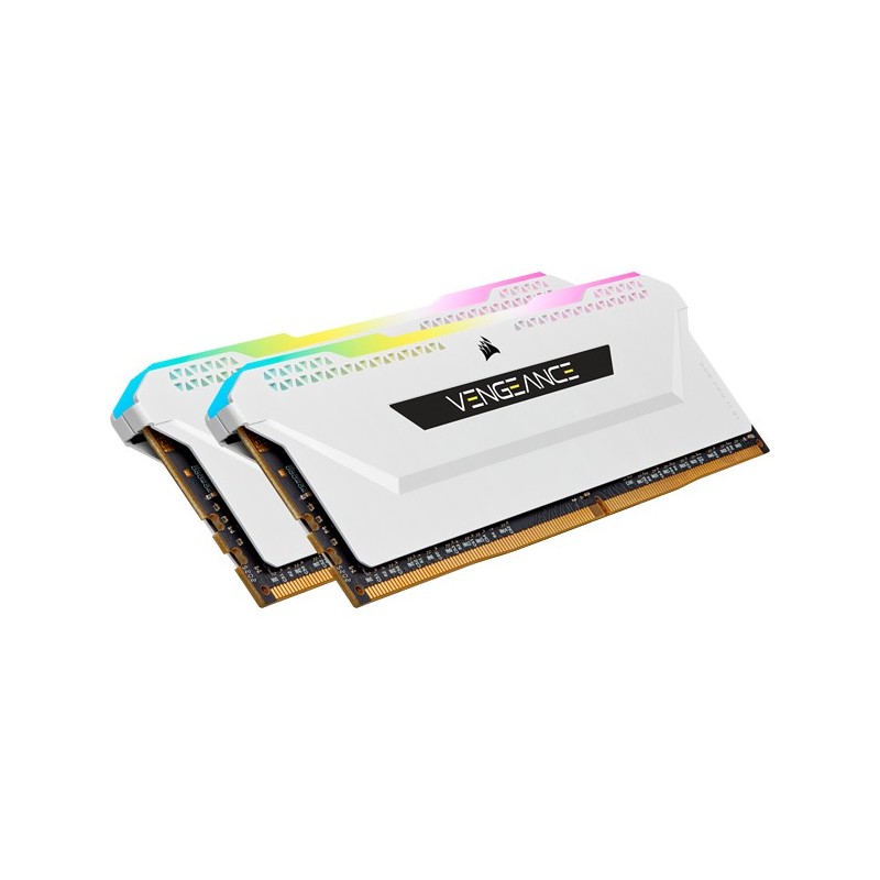 Corsair Vengeance RGB PRO SL 16GB - 2 x 8GB DDR4 3200 MHz Blanco CMH16GX4M2E3200C16W