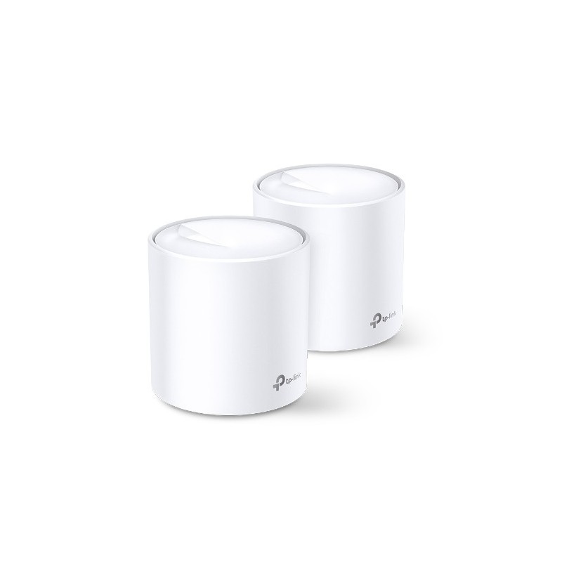 TP-LINK Deco X60 Doble banda (2,4 GHz   5 GHz) Wi-Fi 6 (802.11ax) Blanco 2 Interno DECO X60(2-PACK)