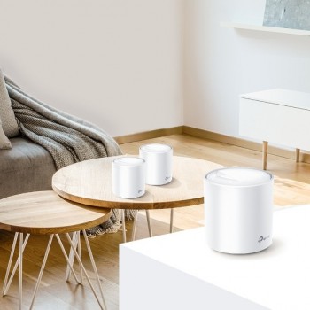 TP-LINK Deco X60 Doble banda (2,4 GHz   5 GHz) Wi-Fi 6 (802.11ax) Blanco 2 Interno DECO X60(2-PACK)