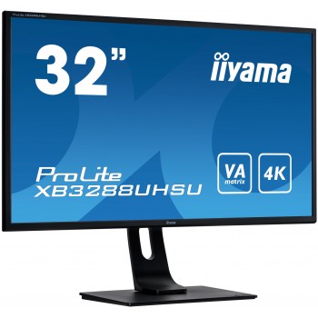 iiyama ProLite XB3288UHSU-B1 - 31.5" 4K Ultra HD - LED - Negro - 60Hz