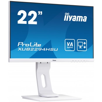 iiyama ProLite XUB2294HSU-W1 - 21.5" Full HD - LED - Negro, Blanco - 75Hz