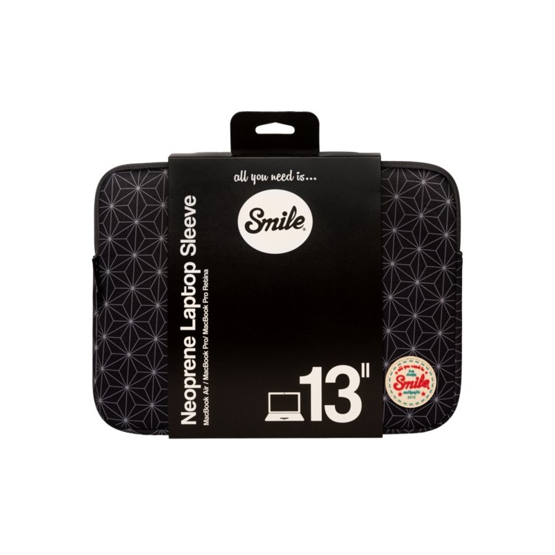 Smile Sleeve neoprene bag for 13 Laptops   Tablets Neo Nipon - 13" - Negro, Blanco - Funda  111721840199