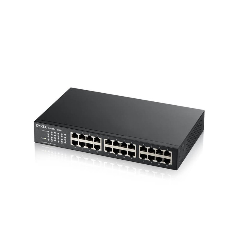 Zyxel GS1100-24E No administrado Gigabit Ethernet (10 100 1000) Negro GS1100-24E-EU0103F