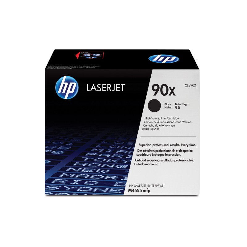 Cartucho de tóner original LaserJet 90X de alta capacidad negro CE390XC