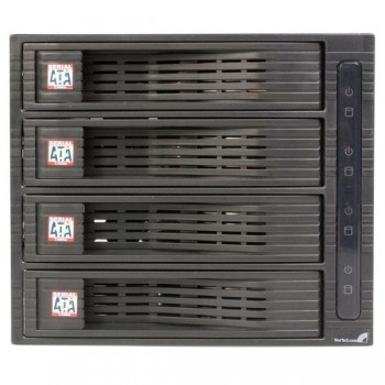 StarTech.com Rack Móvil Backplane 4 Discos Duros HDD SATA 3,5" Pulgadas sin Bandeja para 3 Bahías 5, HSB430SATBK