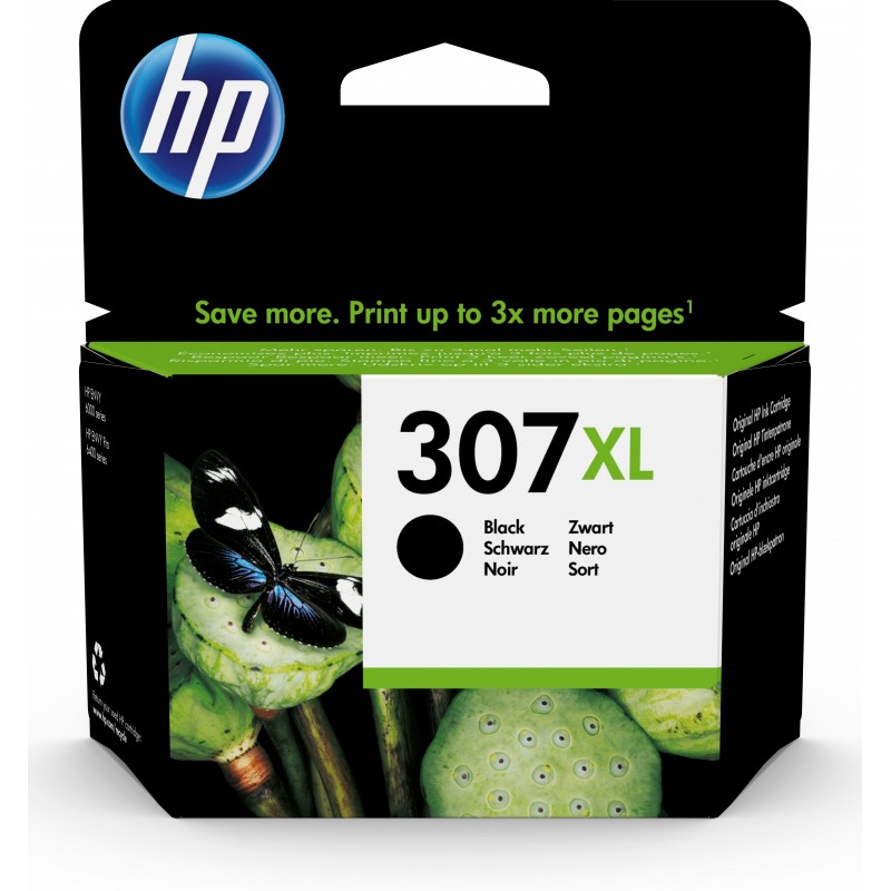 HP 307XL Original Negro Para HP DeskJet 1200, 2300, 2700, 2730, 2755, 4100, 4134, 4155   HP ENVY 602 3YM64AEUUS