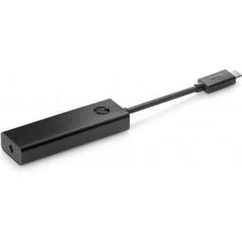 HP 4ST73AA cambiador de género para cable USB-C 4.5mm Negro