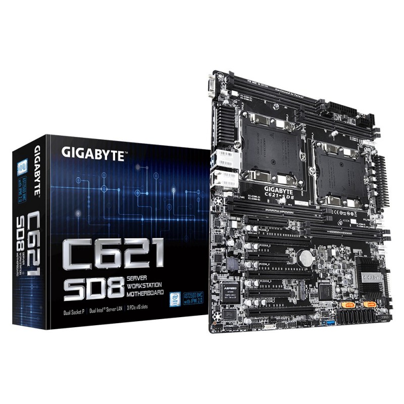 Gigabyte C621-SD8 - Intel C621 - LGA 3647 (Socket P) - CEB GAC621SD8-00-G