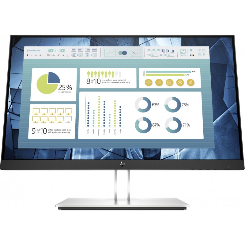 HP E-Series E22 G4 - 21.5" Full HD - LCD - Negro, Plata - 60Hz 9VH72AAABB