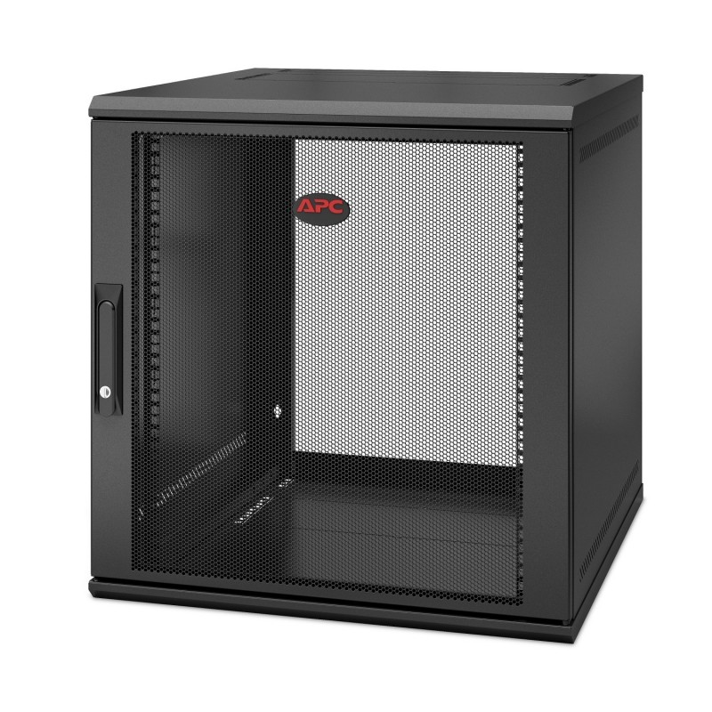 APC NetShelter WX 12U Single Hinged Wall-mount Enclosure 600mm Deep Bastidor de pared Negro AR112SH6