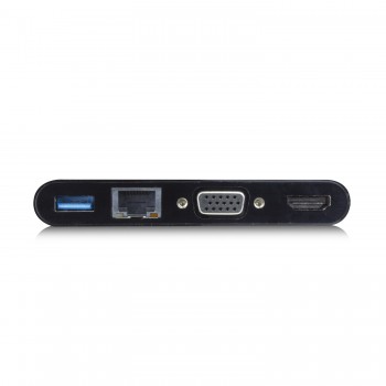 Ewent EW9827 hub de interfaz USB 3.2 Gen 1 (3.1 Gen 1) Type-C 5000 Mbit s Negro