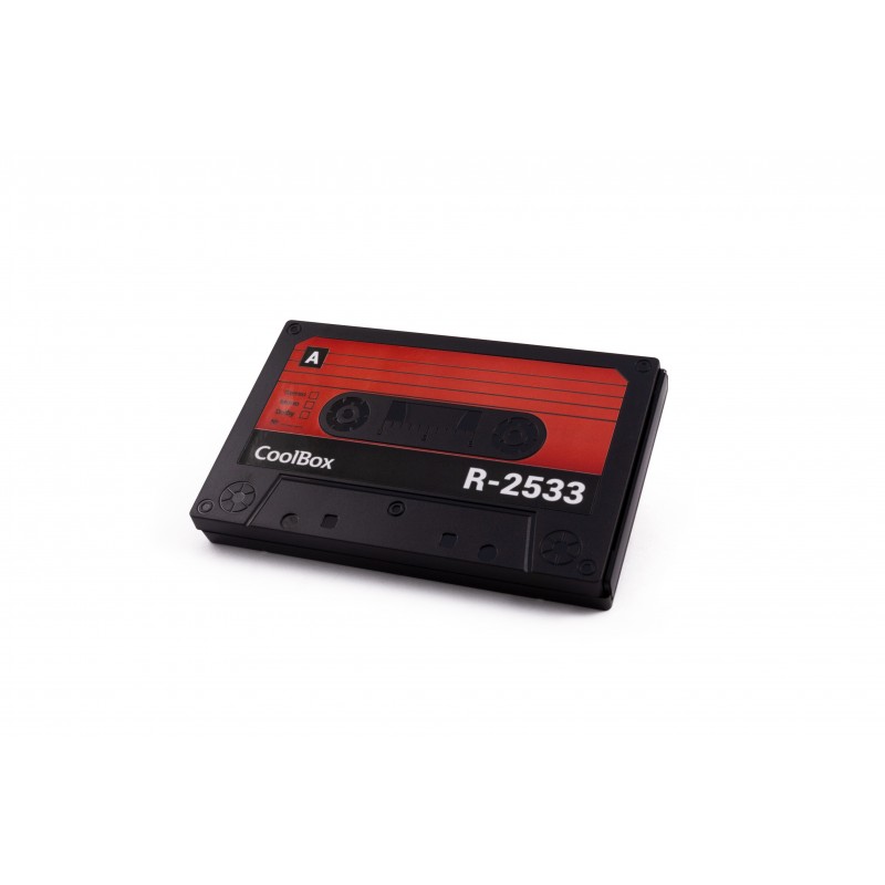 CoolBox SlimChase R-2533 Carcasa de disco duro SSD Negro, Rojo 2.5" USB3.0 2533-R