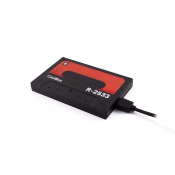 CoolBox SlimChase R-2533 Carcasa de disco duro SSD Negro, Rojo 2.5" USB3.0 2533-R