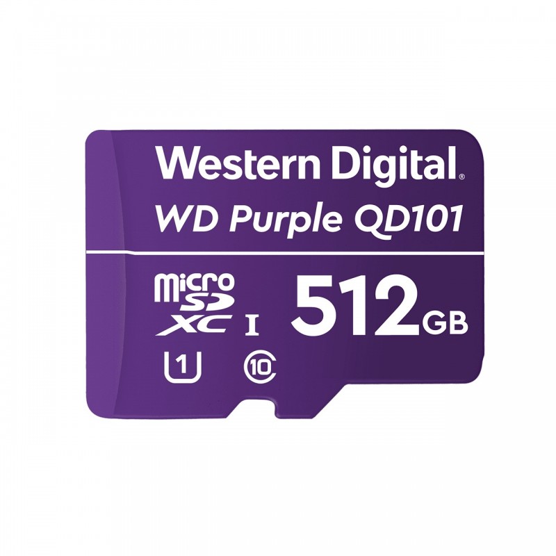 WD Purple SC QD101 512GB MicroSDXC Class 1 (U1) - Clase 10 WDD512G1P0C