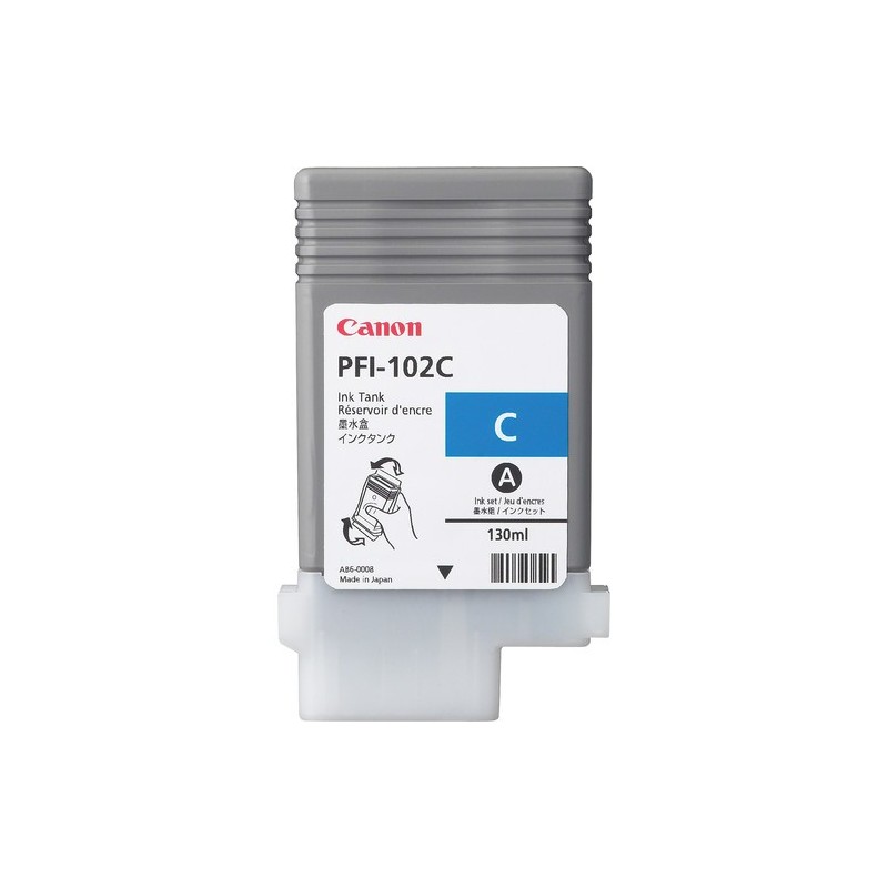 Canon PFI-102C Original Cian Para imagePROGRAF iPF500 iPF510 iPF600 iPF605 iPF610 iPF650 iPF655 iPF7 0896B001AA