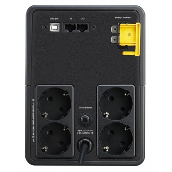 APC BX1200MI-GR - (UPS) Línea interactiva 1200 VA 650 W 4 salidas AC
