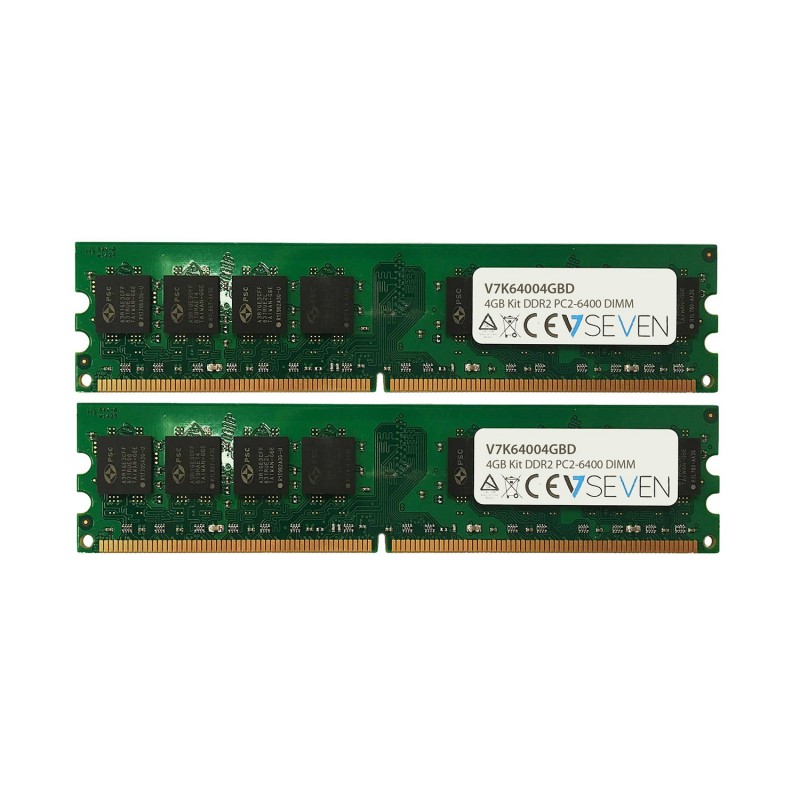 (Reacondicionado) V7 4GB DDR2 PC2-6400 800MHZ DIMM módulo de memoria V7K64004GBD