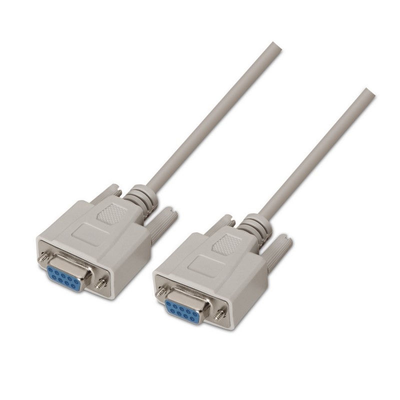 AISENS A112-0066 cable de serie Beige 1,8 m DB9