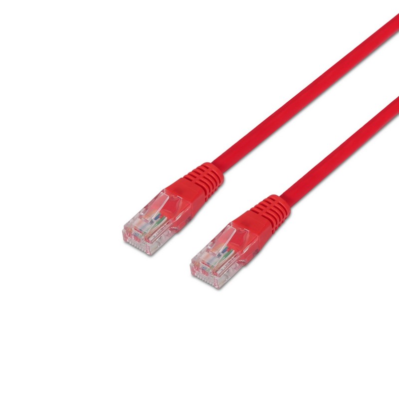 AISENS A135-0237 cable de red Rojo 0,5 m Cat6 U UTP (UTP)
