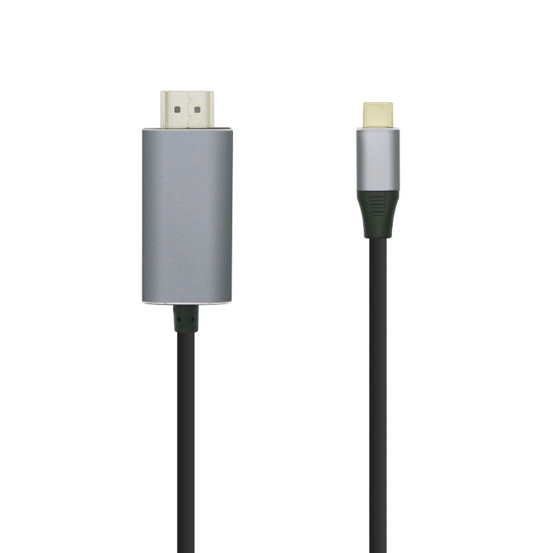 AISENS Cable conversor USB-C a HDMI 4K@60HZ, USB-C M-HDMI M, Negro, 0.8m A109-0392
