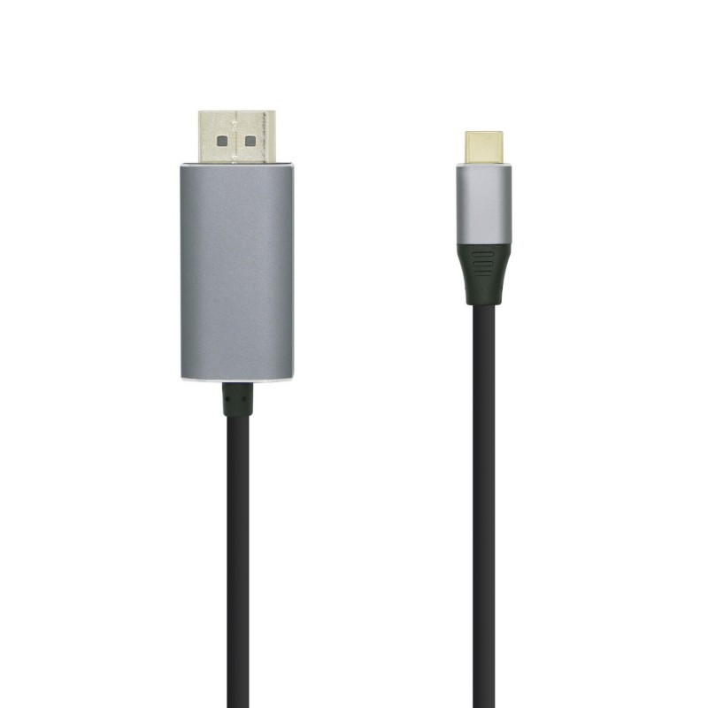 AISENS Cable conversor USB-C a Displayport 4K@60HZ, USB-C M-DP M, Negro, 1.8m A109-0395