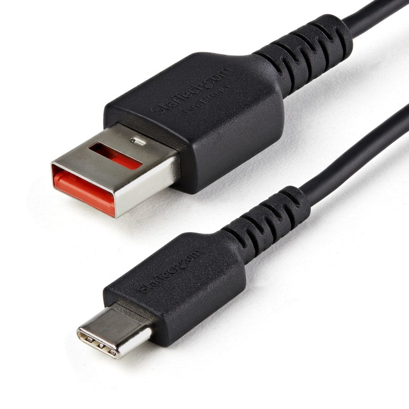 StarTech.com Cable de 1m Adaptador Bloqueador USB de Datos – Adaptador USB a USB-C de Carga Segura – USBSCHAC1M