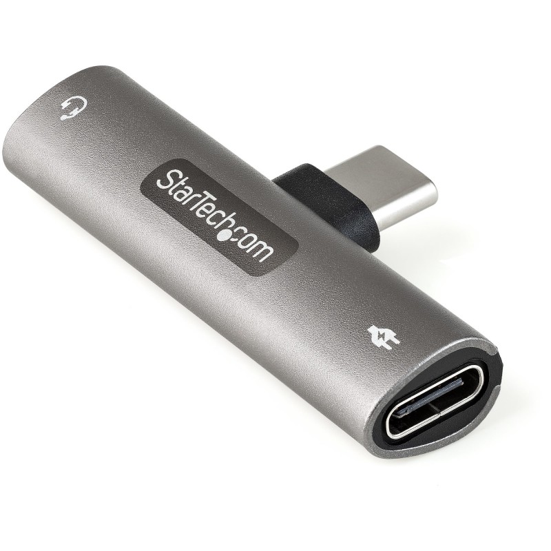 StarTech.com Adaptador de Audio y Carga USB-C - Adaptador de Audio USB Tipo C con Salida TRRS de 3,5 CDP235APDM