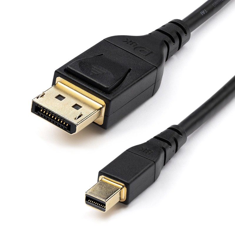 StarTech.com Cable Adaptador de 2m Mini DisplayPort a DisplayPort 1.4 Certificado por VESA - HDR de  DP14MDPMM2MB