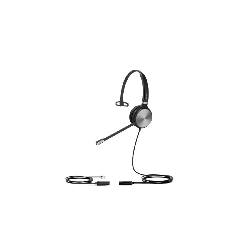 Yealink YHS36 Auriculares Diadema Negro, Plata YHS36-MONO