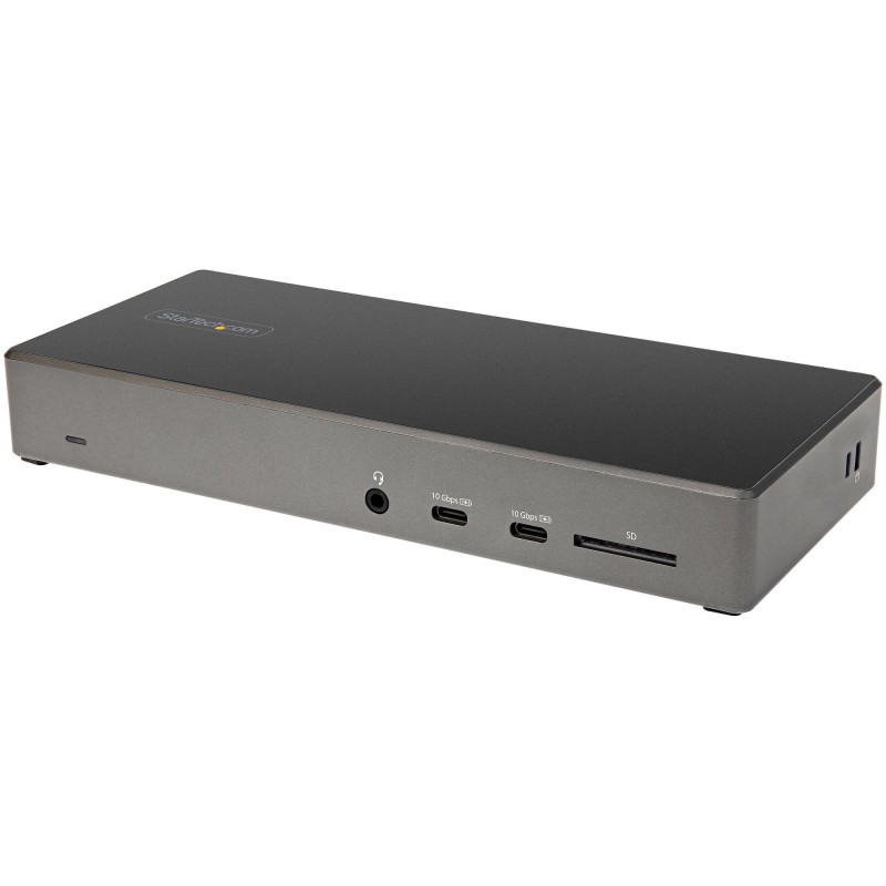 StarTech.com Dock USB-C - Docking Station USB Tipo C para 3 Monitores de 4K - con 100W de Entrega de DK31C2DHSPDUE