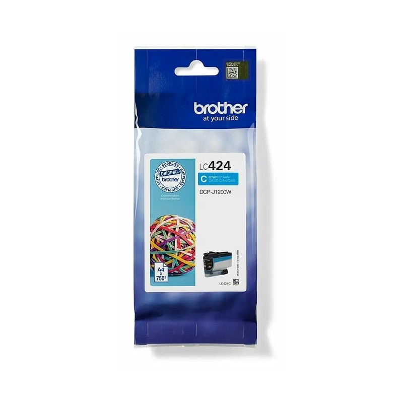 Brother LC-424C Original Cian Para DCP-J1200W LC424C