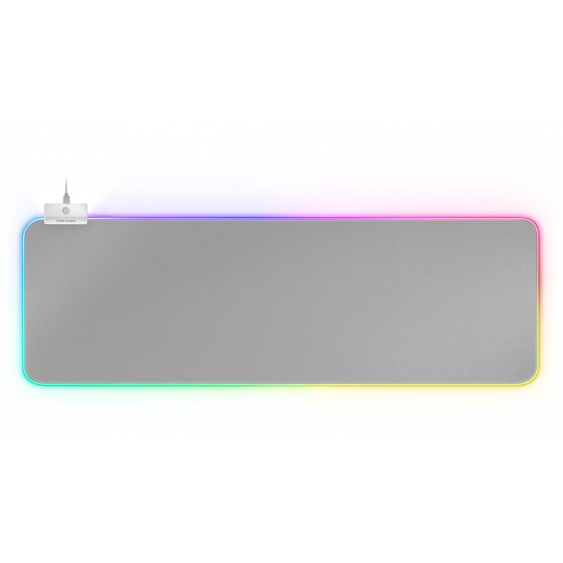 Mars Gaming MMPRGB2S Alfombrilla parta Ratón RGB XXL Blanco Plata